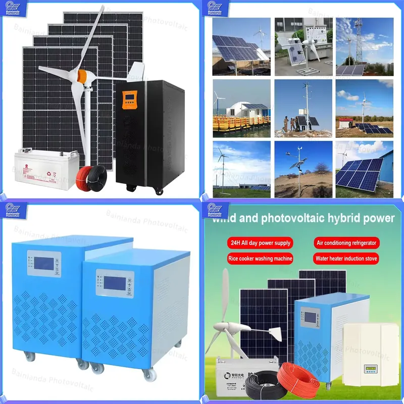 3KW 5KW 8KW Hybrid Wind Solar  - огляд і ціна Renewable Energy Kits