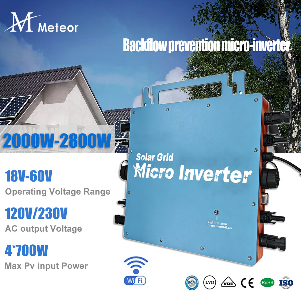 2800W 2400W 2000W Backflow Pre - огляд і ціна Grid Tie Micro Inverter
