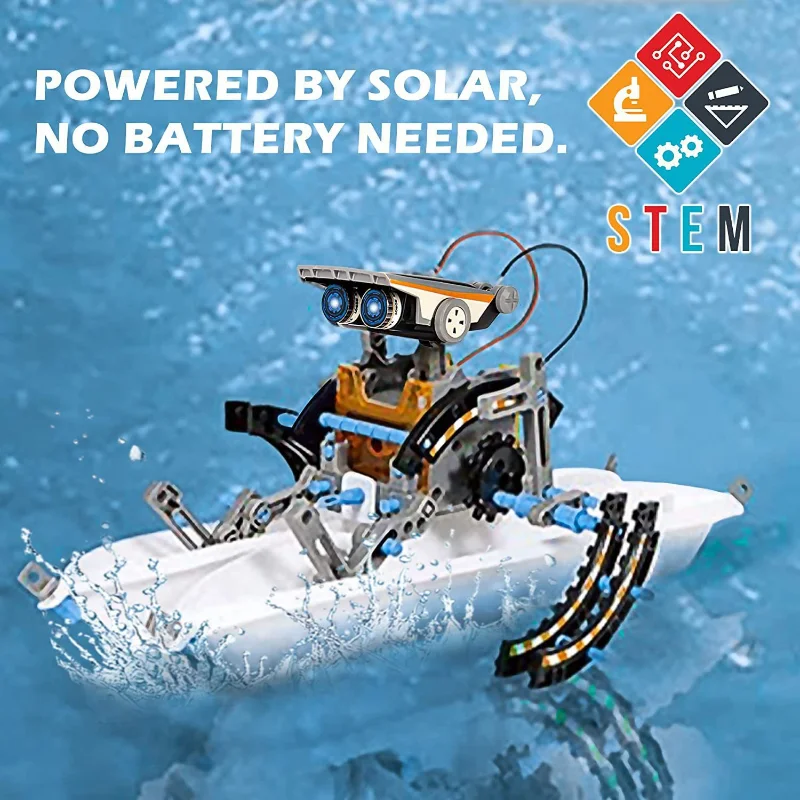 13-in-1 Solar Powered Robot Ki - огляд і ціна Renewable Energy Kits