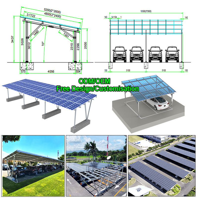 Single Pole Solar Carport PV M - огляд і ціна Renewable Energy Kits
