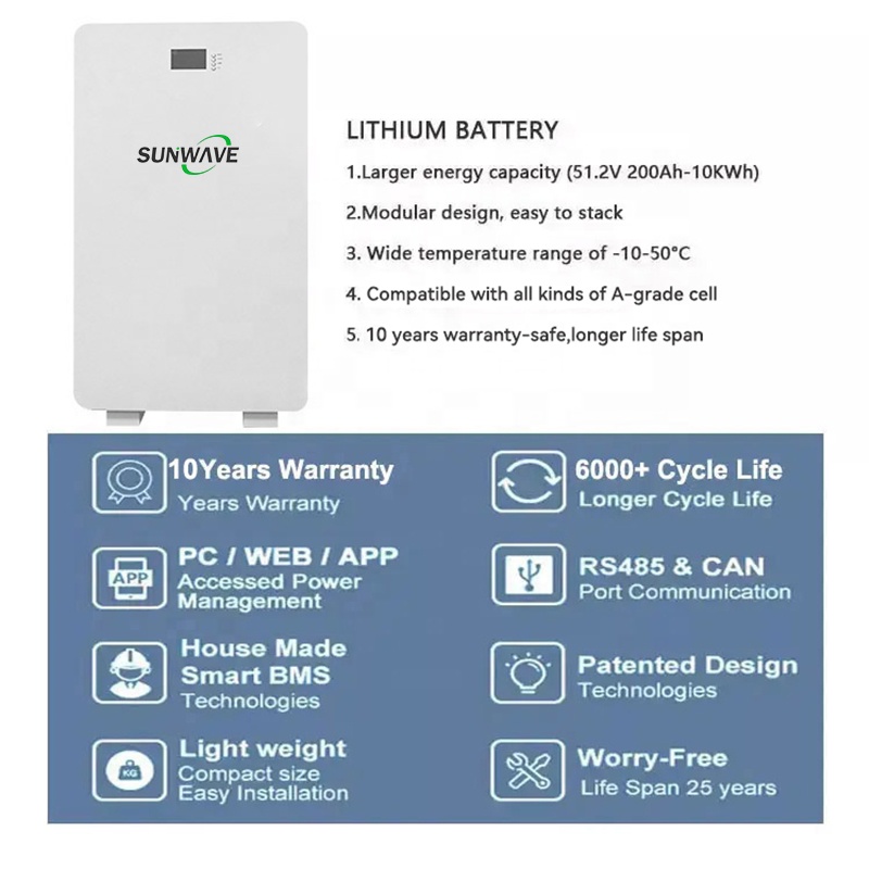 Customized 100Ah 200Ah 10KW 15 - огляд і ціна Lithium Battery 100Ah