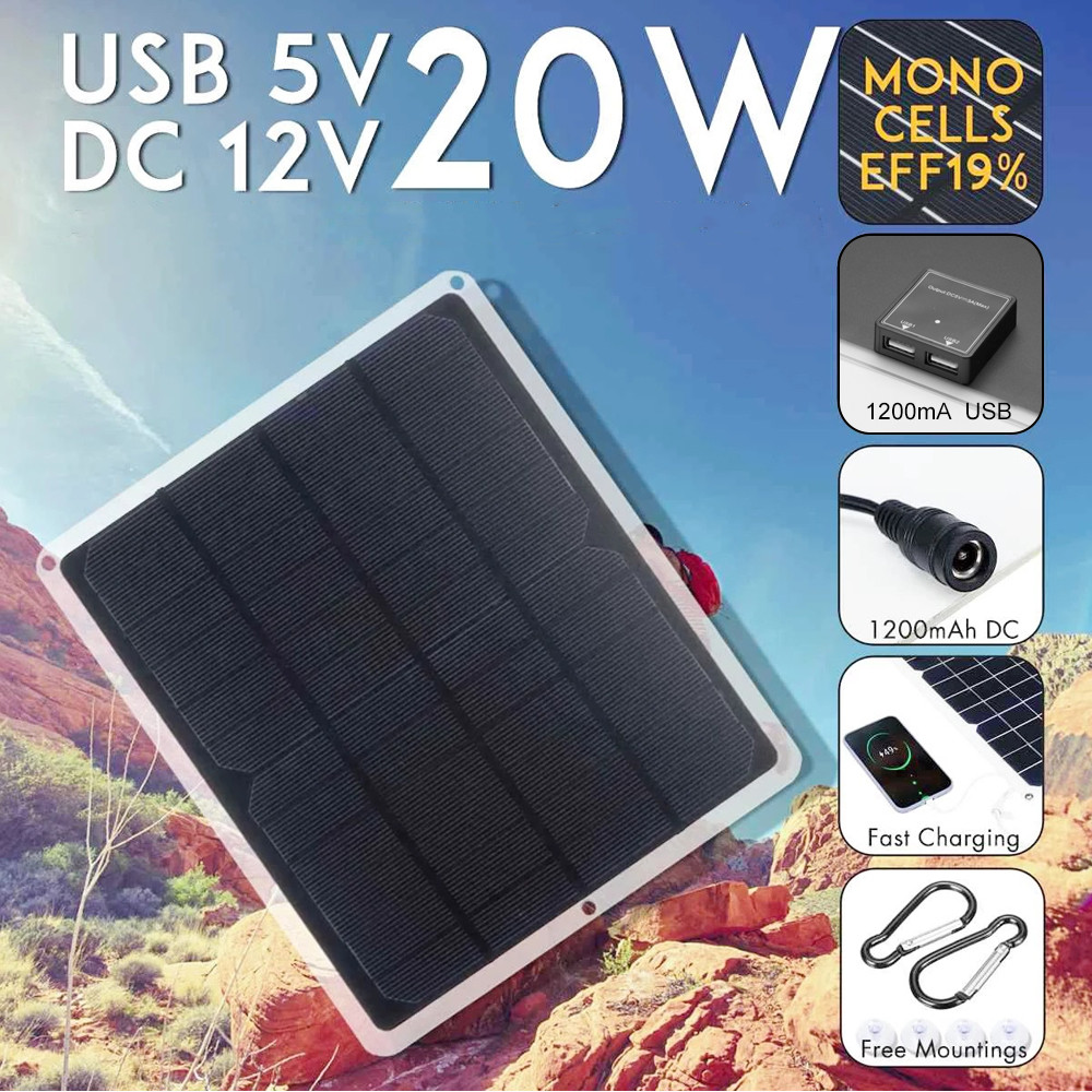 20W 6V Solar Panel Monocrystal - огляд і ціна Renewable Energy Kits