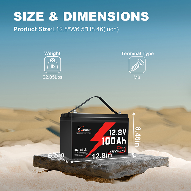 IDZLLDI 12.8V 100Ah LiFePO4 Ba - огляд і ціна Lithium Battery 100Ah