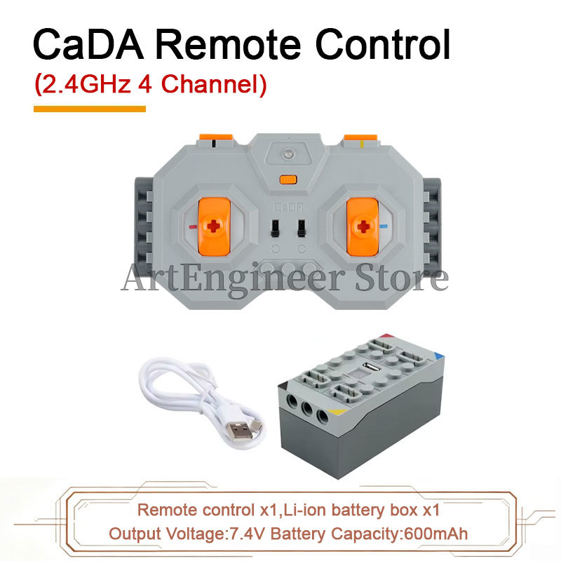 CaDA Power Functions M/L/Servo - огляд і ціна Renewable Energy Lego
