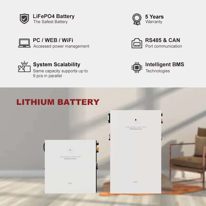 51.2V 100Ah 5.12Kwh Solar Batt - огляд і ціна Lithium Battery 100Ah
