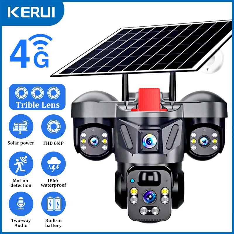 KERUI V380 Pro Outdoor PTZ 6MP - огляд і ціна Solar Panel Tilt Mount