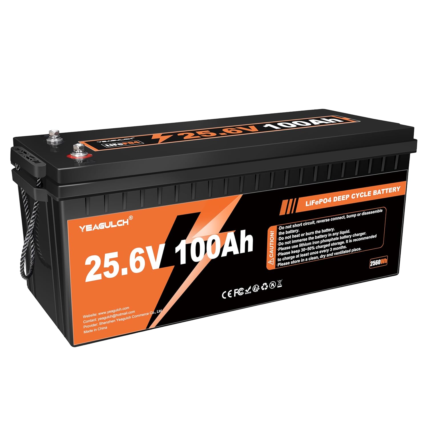 24V 100Ah LiFePO4 Lithium Batt - огляд і ціна Lithium Battery 100Ah