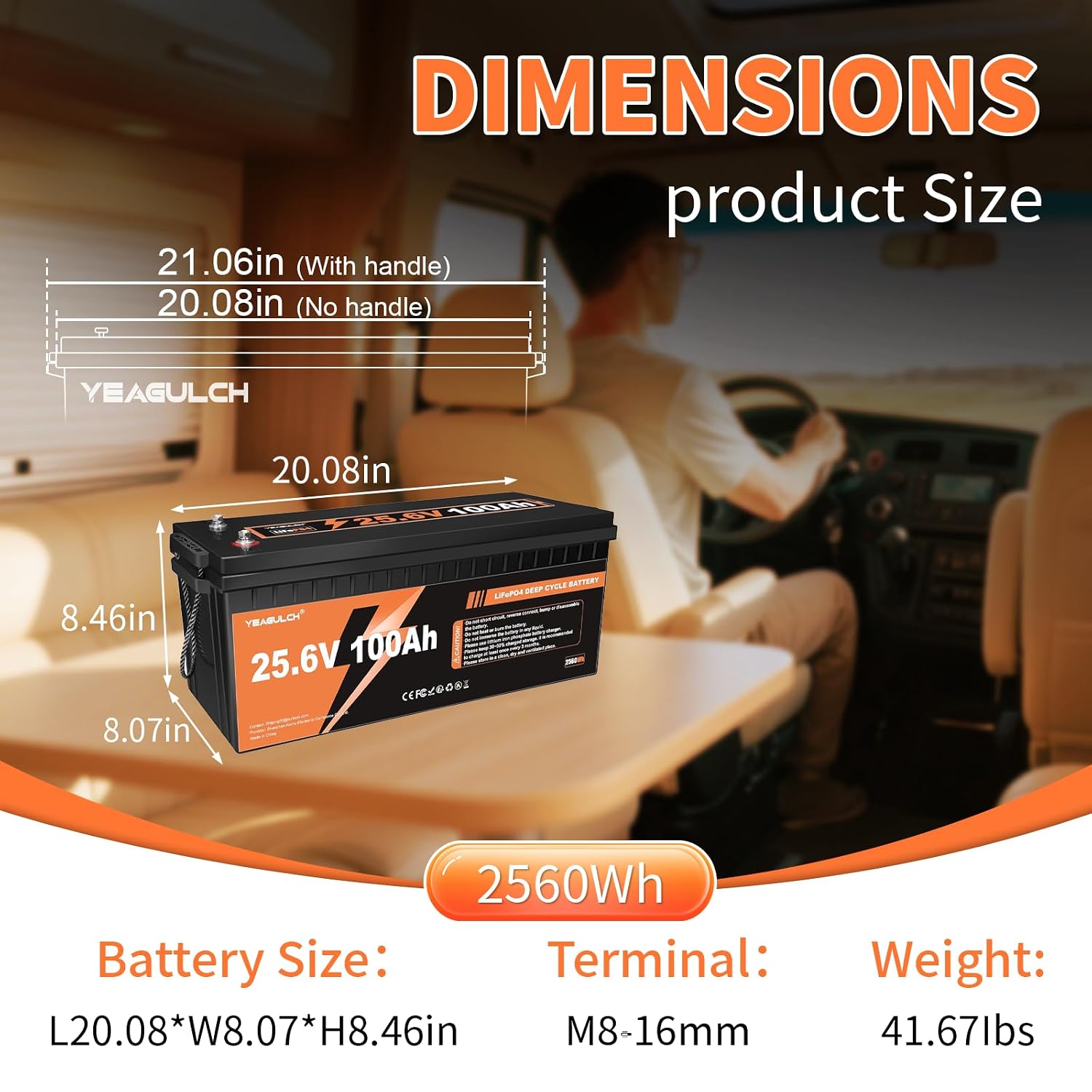 24V 100Ah LiFePO4 Lithium Batt - огляд і ціна Lithium Battery 100Ah