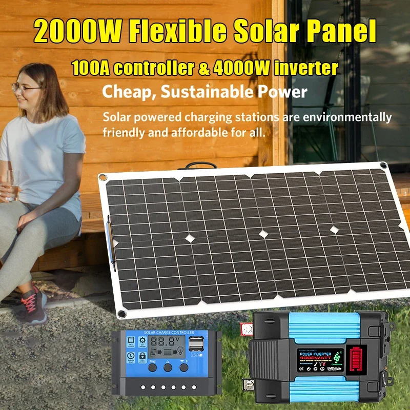 4000W Solar Panel Kit 12V To 1 - огляд і ціна Renewable Energy Kits