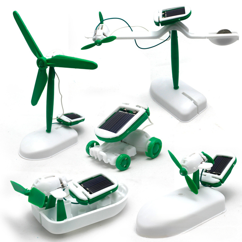 6-In-1 Solar-Power Robot Kit A - огляд і ціна Renewable Energy Kits