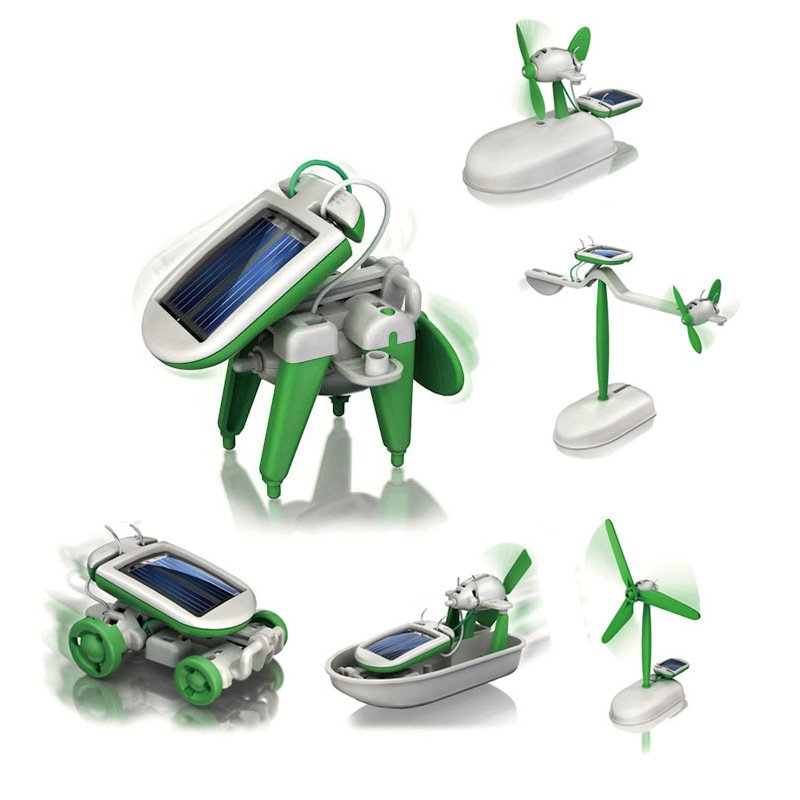6-In-1 Solar-Power Robot Kit A - огляд і ціна Renewable Energy Kits